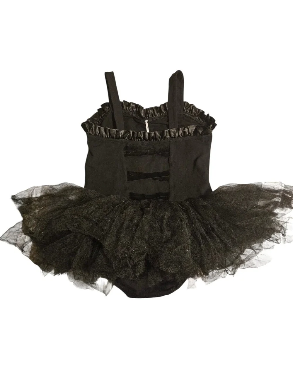 Black Ballet Tutu Dress Leotard Size 16